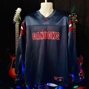 Vtg NHL Vancouver Canucks Jersey Sweater Sz. L